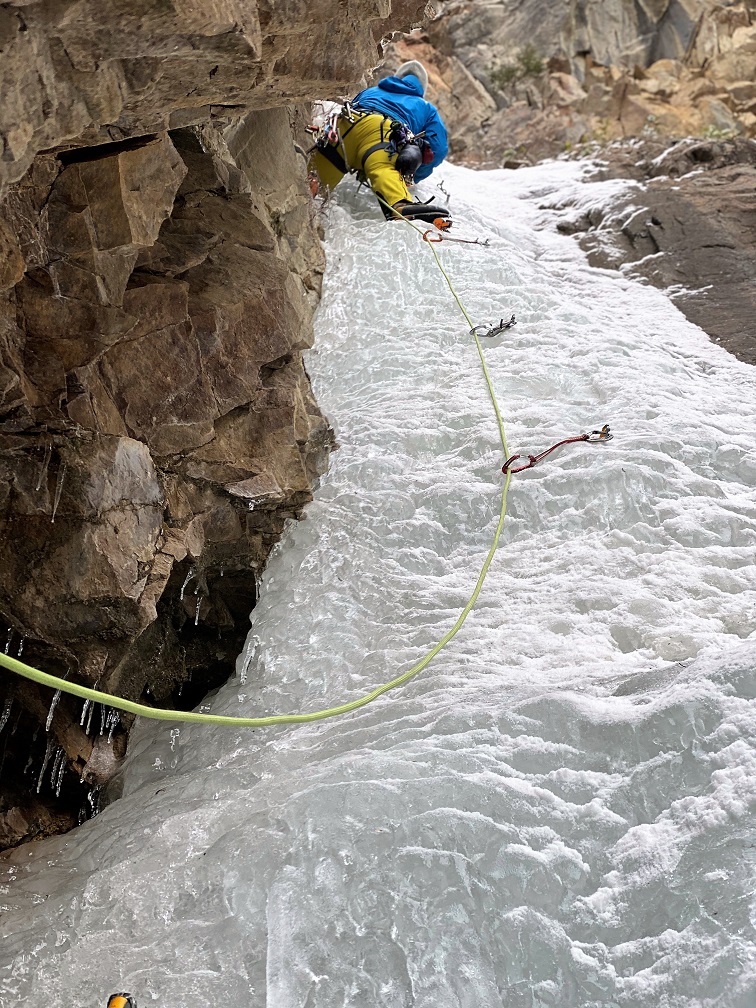 Danny Ice Climbing