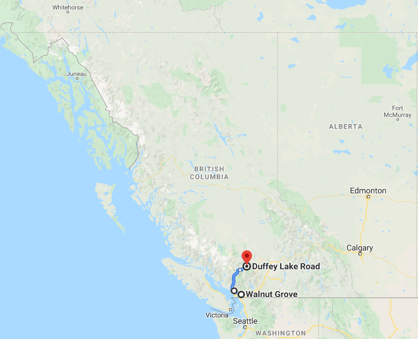 Duffey Lake Road in BC