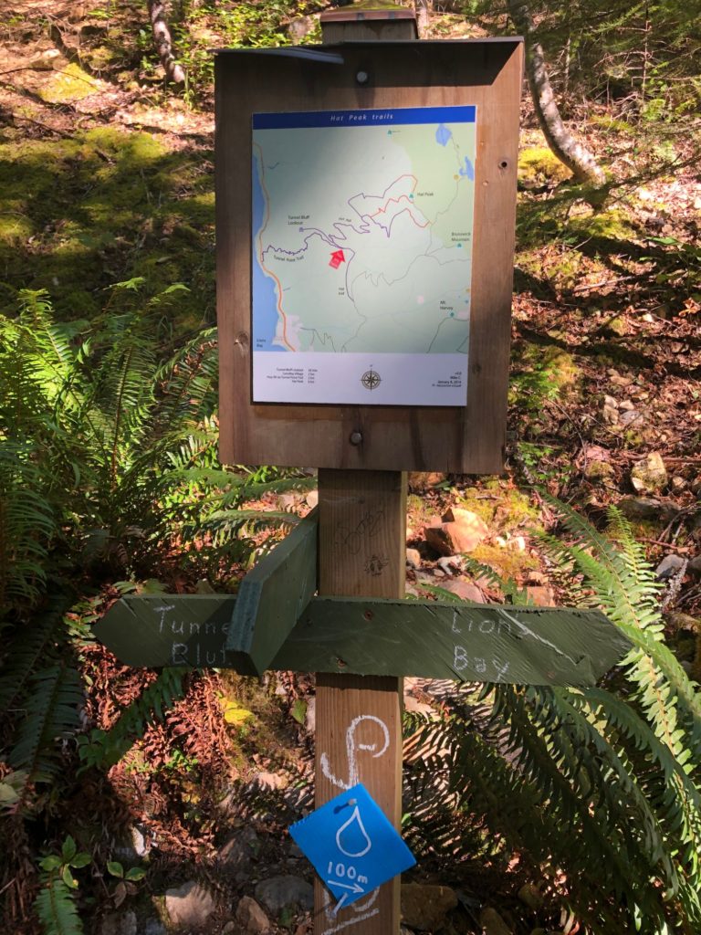 Tunnel Bluffs Trail Sign