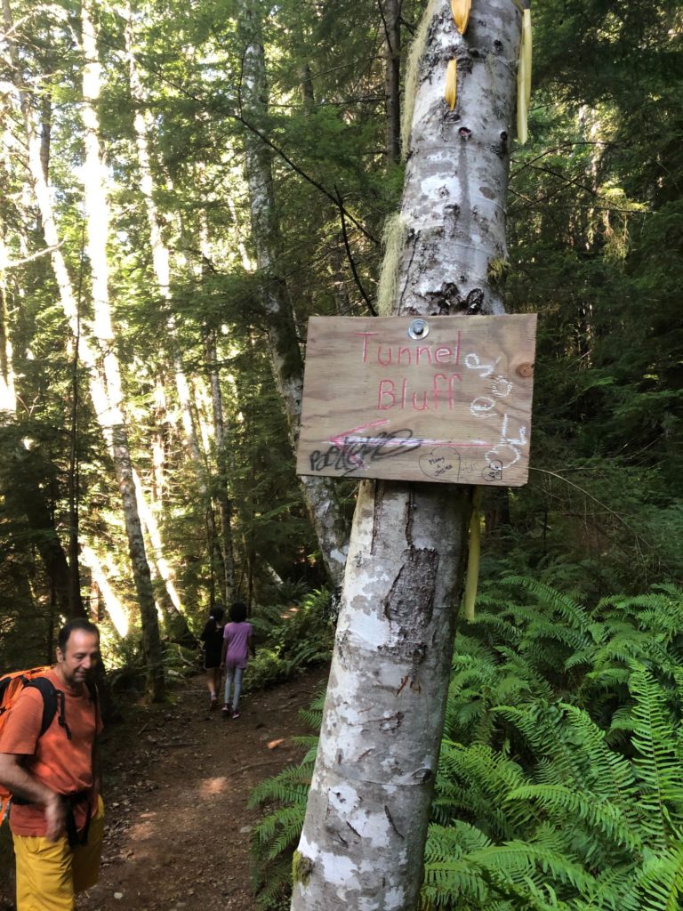 Tunnel Bluffs Trail Sign