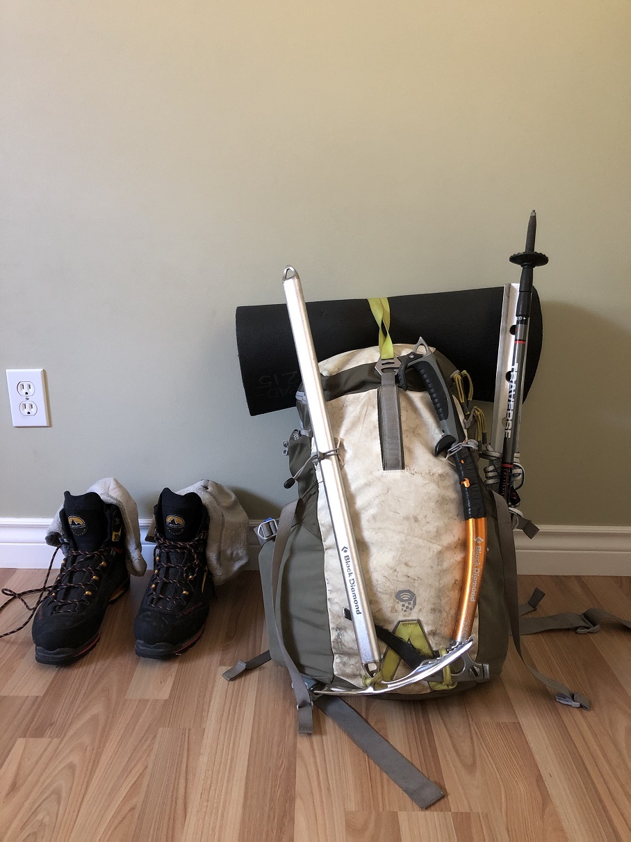 Pack for Garibaldi North East Face Climb