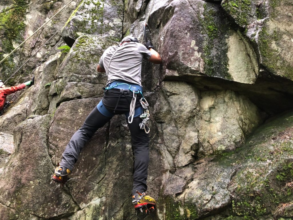 Dry Tooling at Burke Crag - Dennet Bluffs