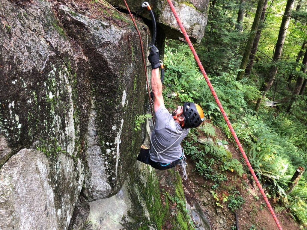 Dry Tooling at Burke Crag - Dennet Bluffs