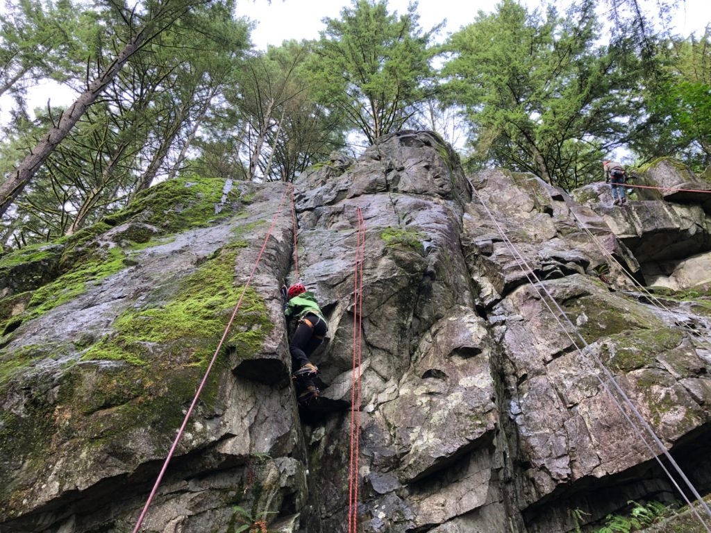 Dry Tooling at Burke Crag - Dennet Bluffs
