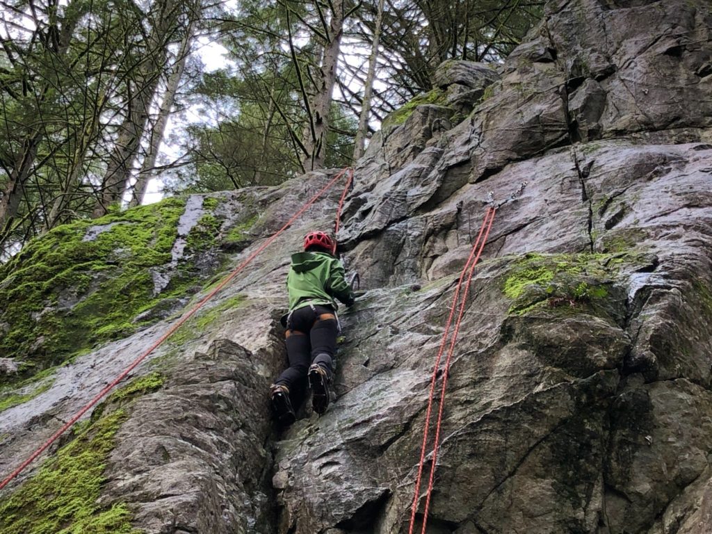 Dry Tooling at Burke Crag - Dennet Bluffs