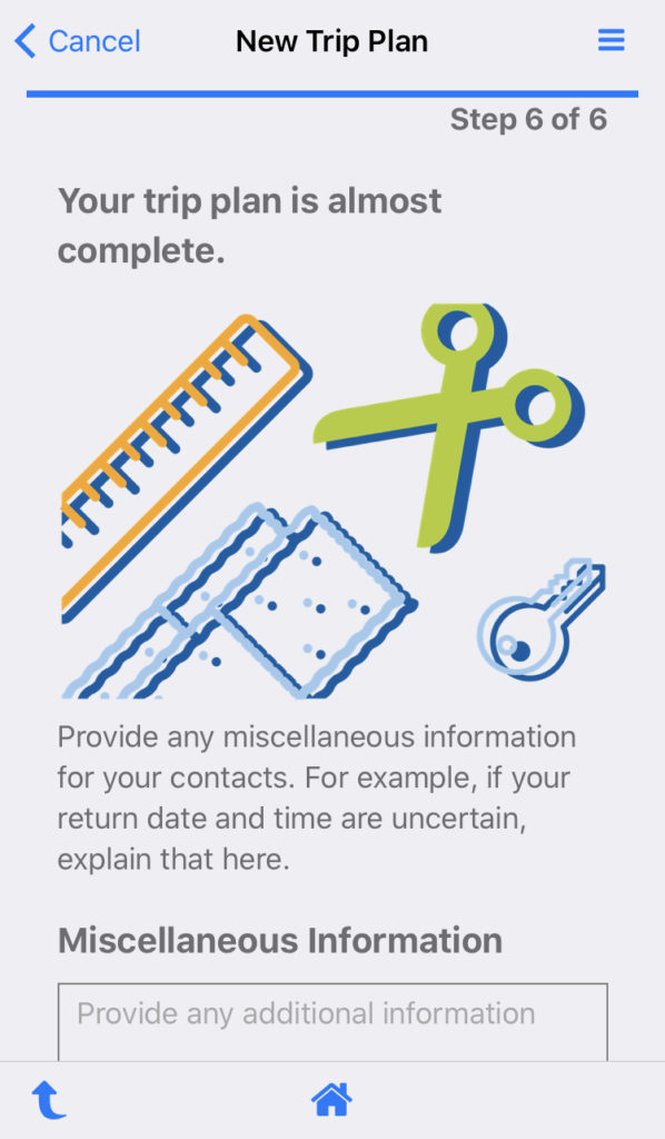 AdventureSmart Trip Plan