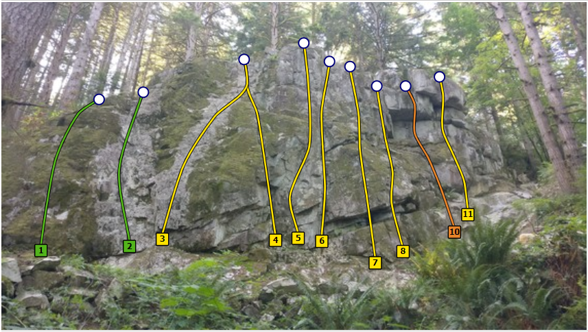 Burke Crag - Dennet Bluffs Topo