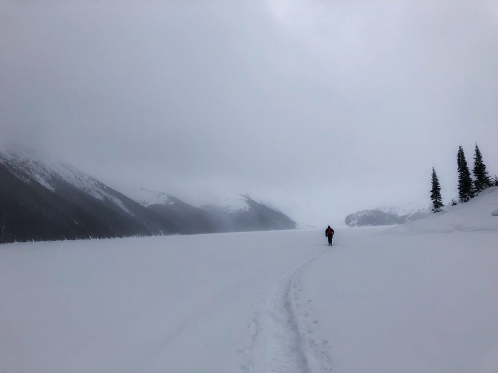 Frozen Garibaldi Lake