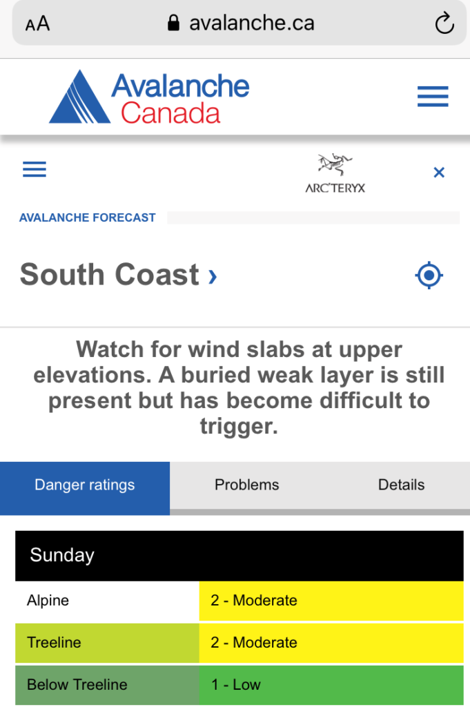 Avalanche Canada Mount Seymour