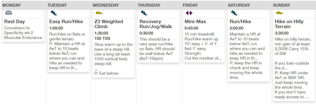 Uphill Athlete Mountaineering Training Plan