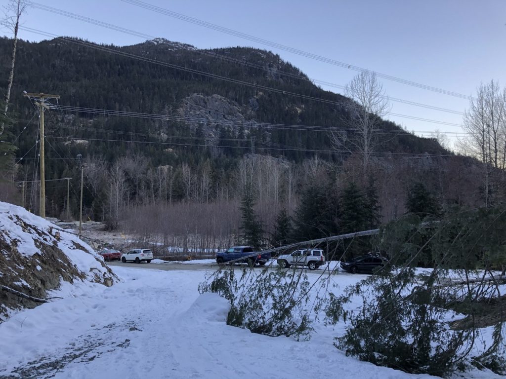 Winter/Spring parking for Wedgemount Lake Trailhead