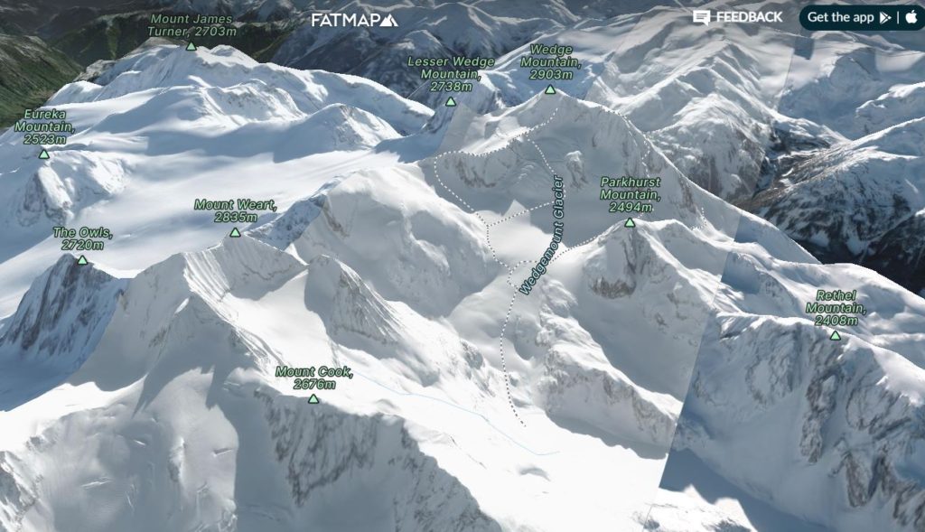 Mountains in Garibaldi Range of Coast Mountains
