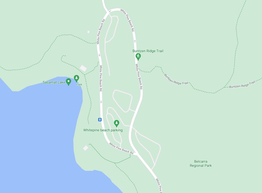 White Pine Beach Parking Lot