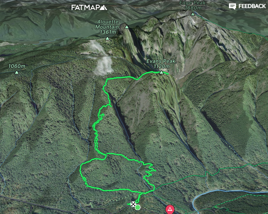 FATMAP - Evans Peak Trail Golden Ears Park 