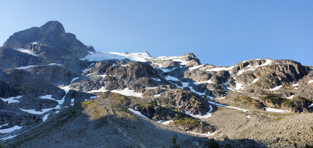 Hike above Upper Joffre Lake Campground