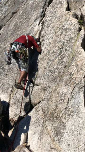 Climbing at Parking Lot Wall in Smoke Bluffs