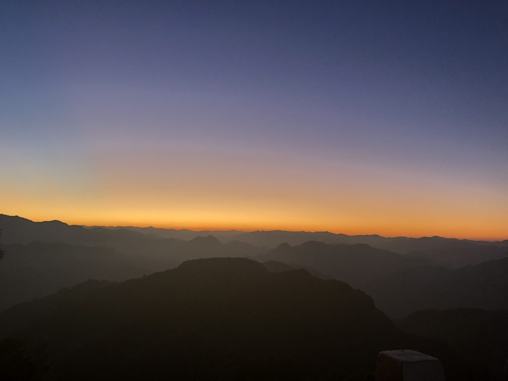 Dawn at Kunjapuri Devi Temple Rishikesh