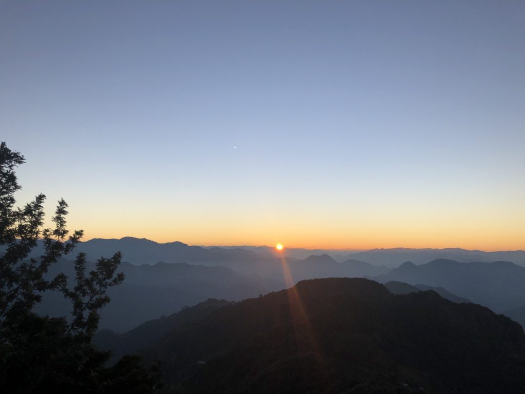 Sunrise at Kunjapuri Devi Temple Rishikesh