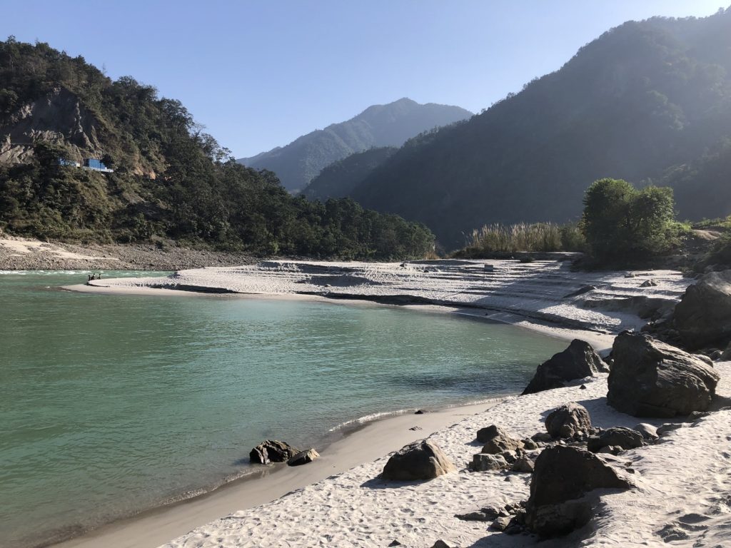 Rishikesh - White Sand Beach at Malakunti