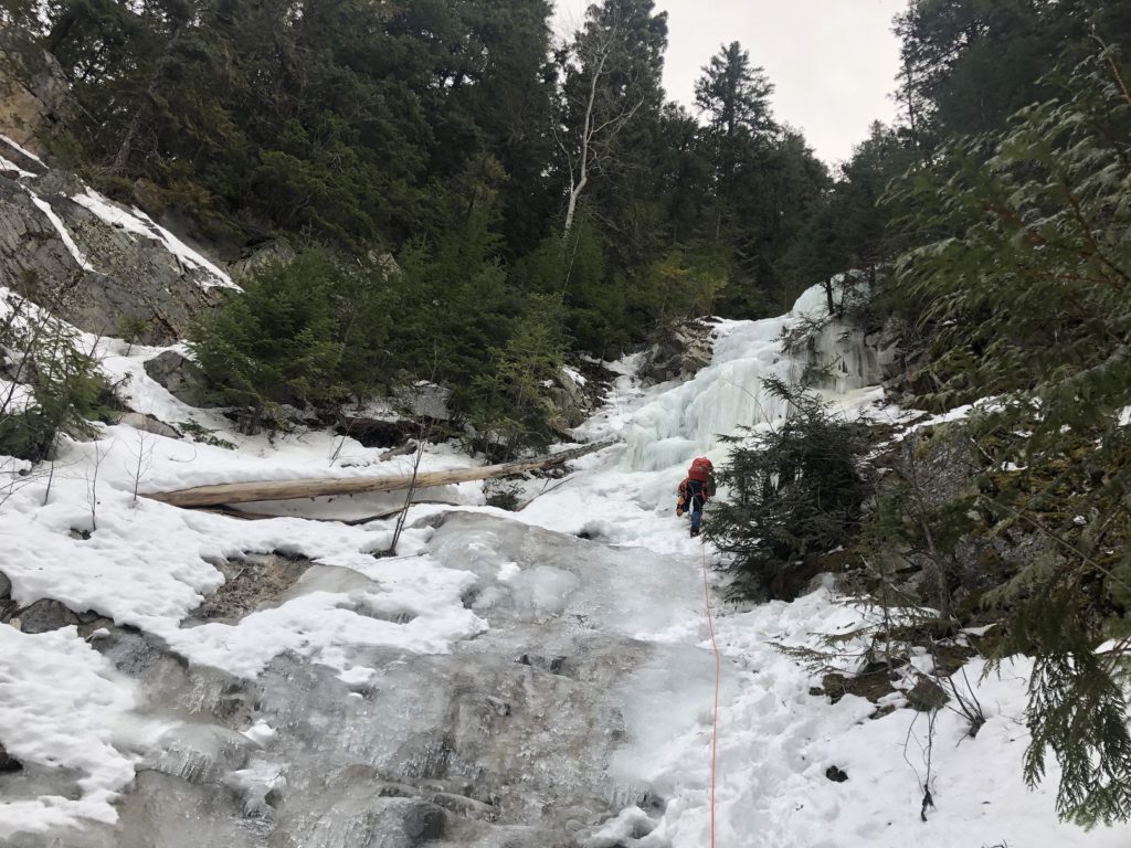 Rambles Centre Ice Climbing Second Pitch