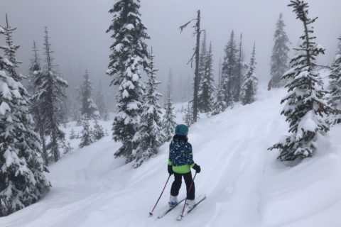 Skiing at Big White