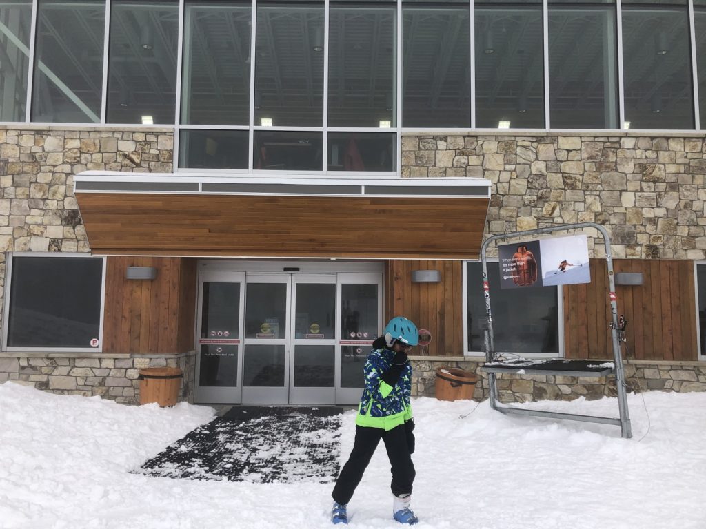 Skiing at Big White - Black Forest Day Lodge