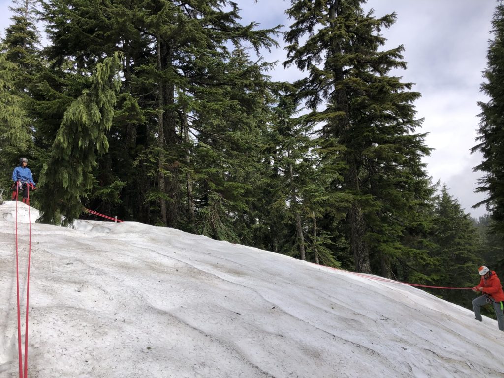 Crevasse Rescue Practice on Mount Seymour