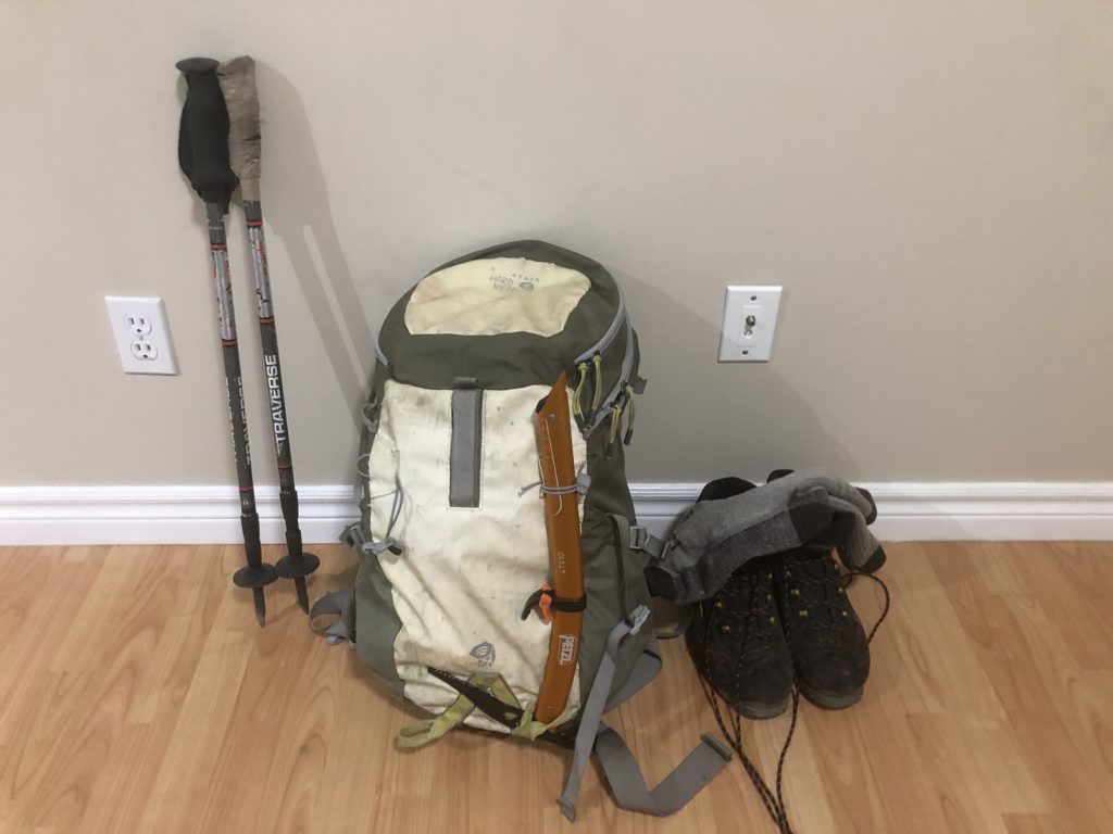 Gear for Sky Pilot East Face via Gunsight Couloir