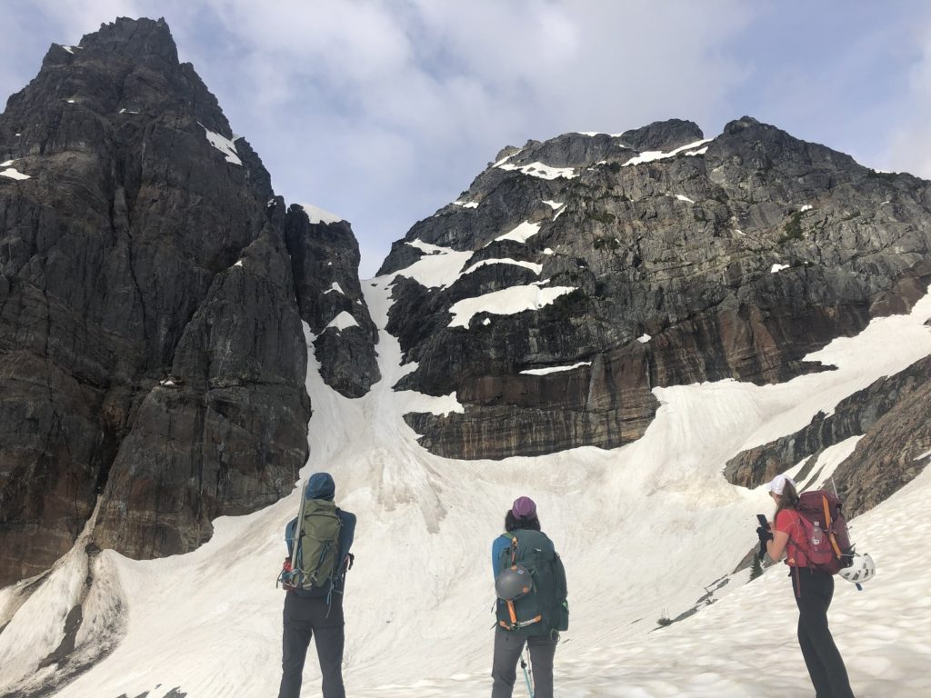 Sky Pilot East Face via Gunsight Couloir