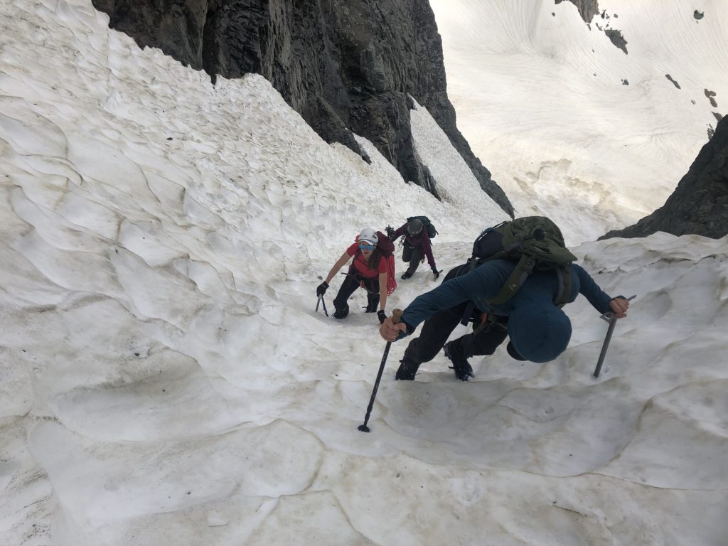 Sky Pilot East Face via Gunsight Couloir