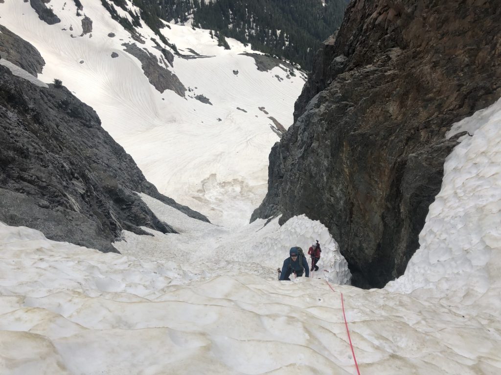 Sky Pilot East Face via Gunsight Couloir