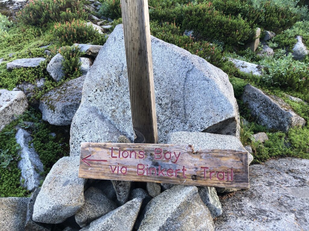 Howe Sound Crest Trail - Binkert Trail Junction