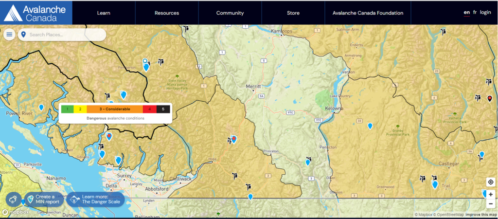 Avalanche Canada - Sea to Sky Forecast