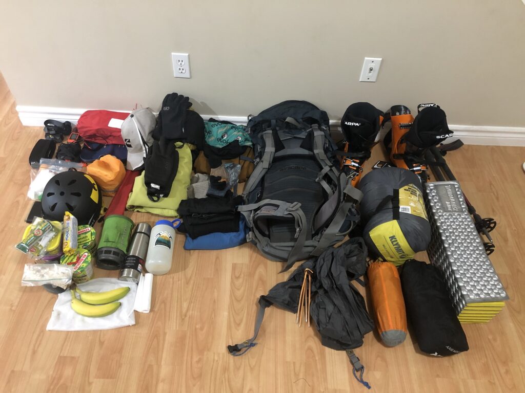 Elfin Lakes Backcountry Skiing Overnight Trip Gear List
