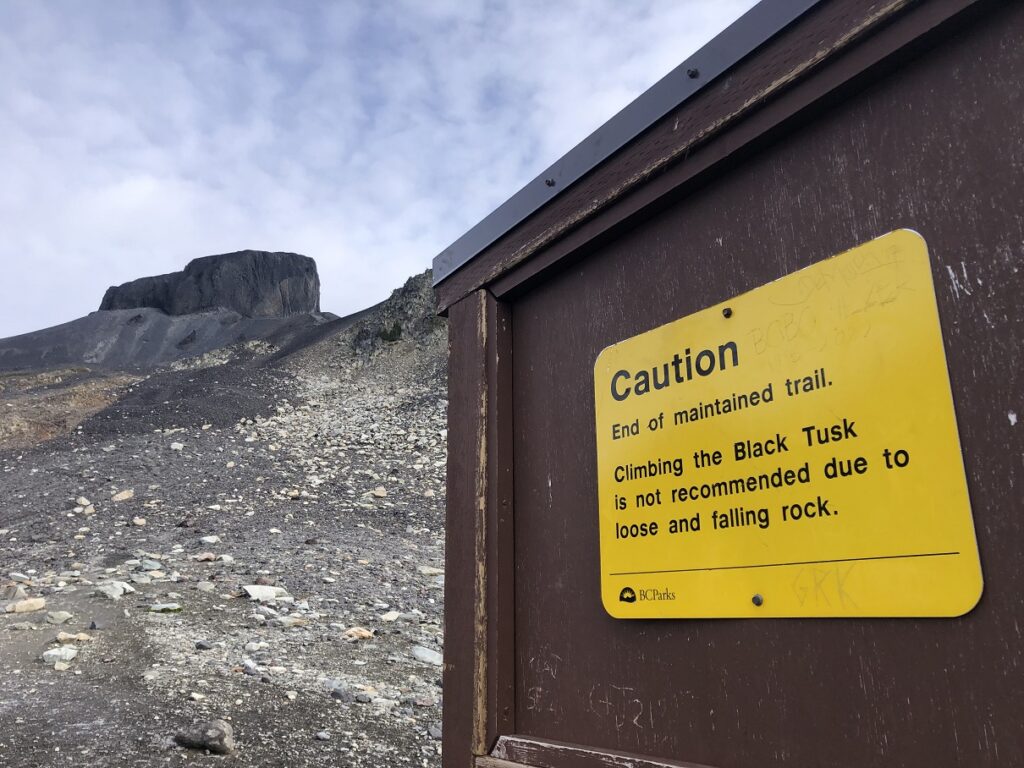 Black Tusk Viewpoint - End of maintained trail