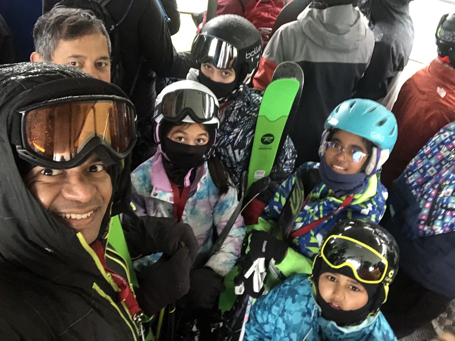 Grouse Mountain Skiing with Friends