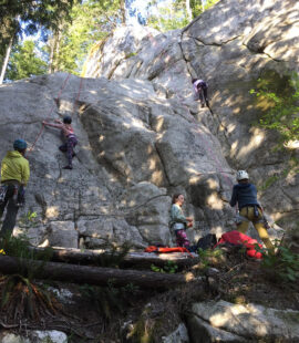 Kids Climbing in Squamish Free and Easy Area
