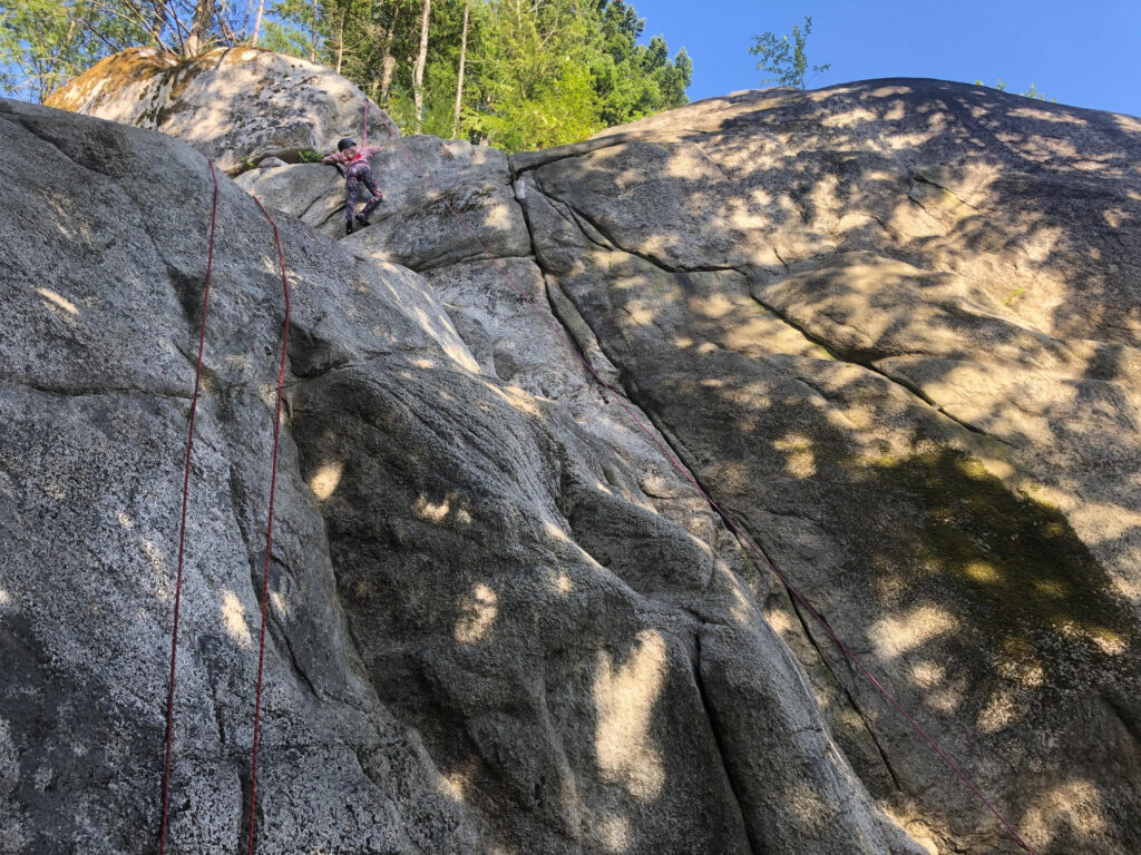 Kids Climbing in Squamish Free and Easy Area