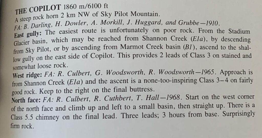 Co-Pilot North Face Route