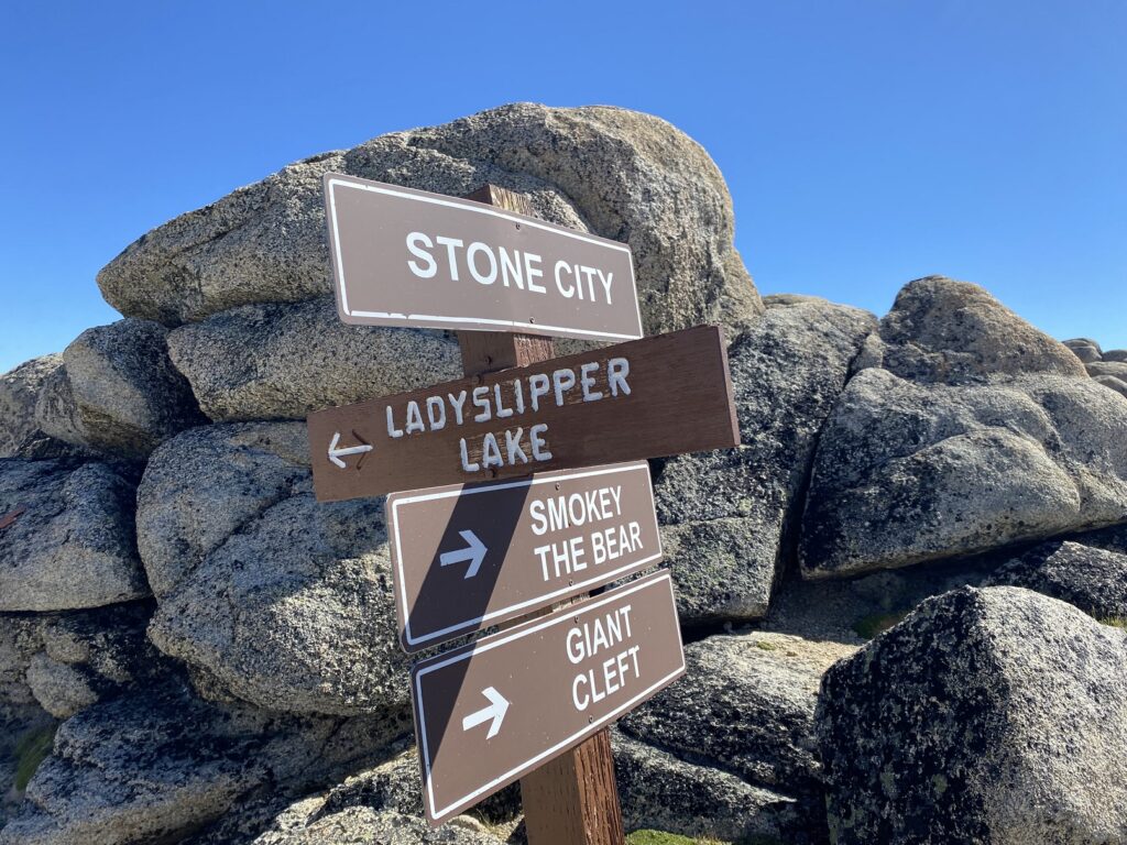 Cathedral Lakes Rim Trail Stone City