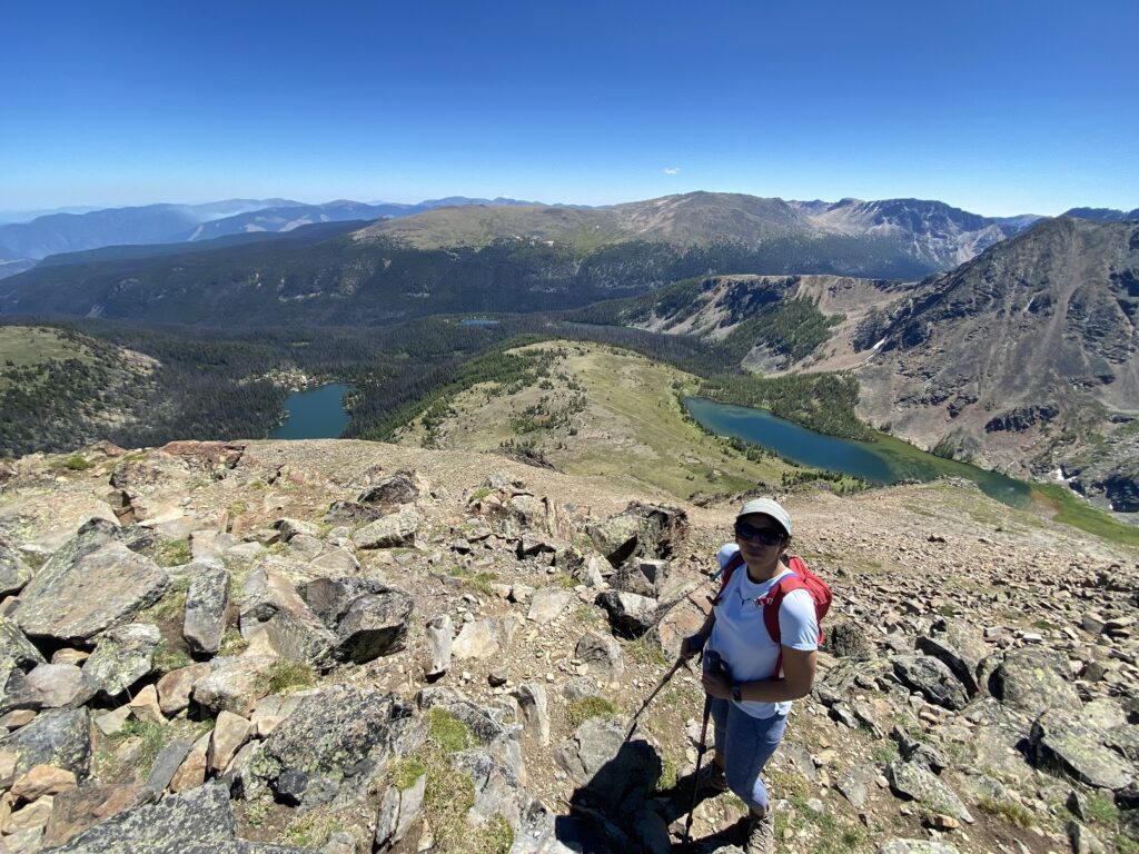 Cathedral Lakes Rim Trail Quiniscoe Mountain Summit
