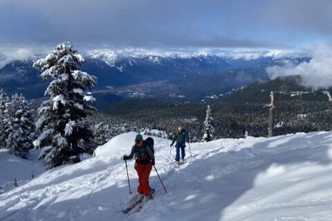 Backcountry Skiing Round Mountain