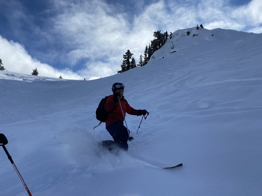 Backcountry Skiing Round Mountain
