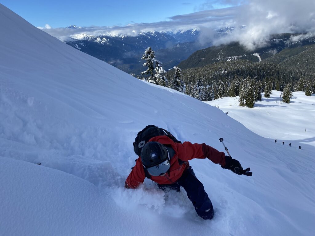 Backcountry Skiing Round Mountain