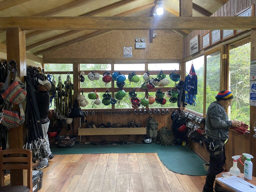 Ecuador Banos Puntzan Canopy Ziplining