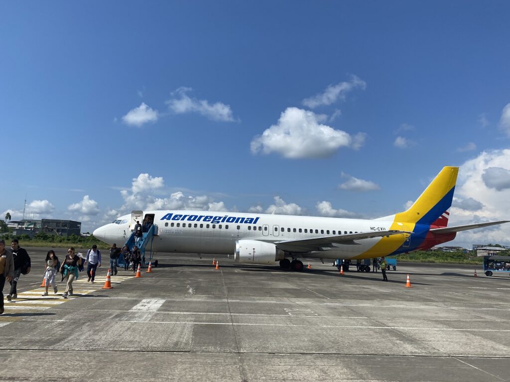Ecuador Amazon Family Trip - Flight Quito to Coca
