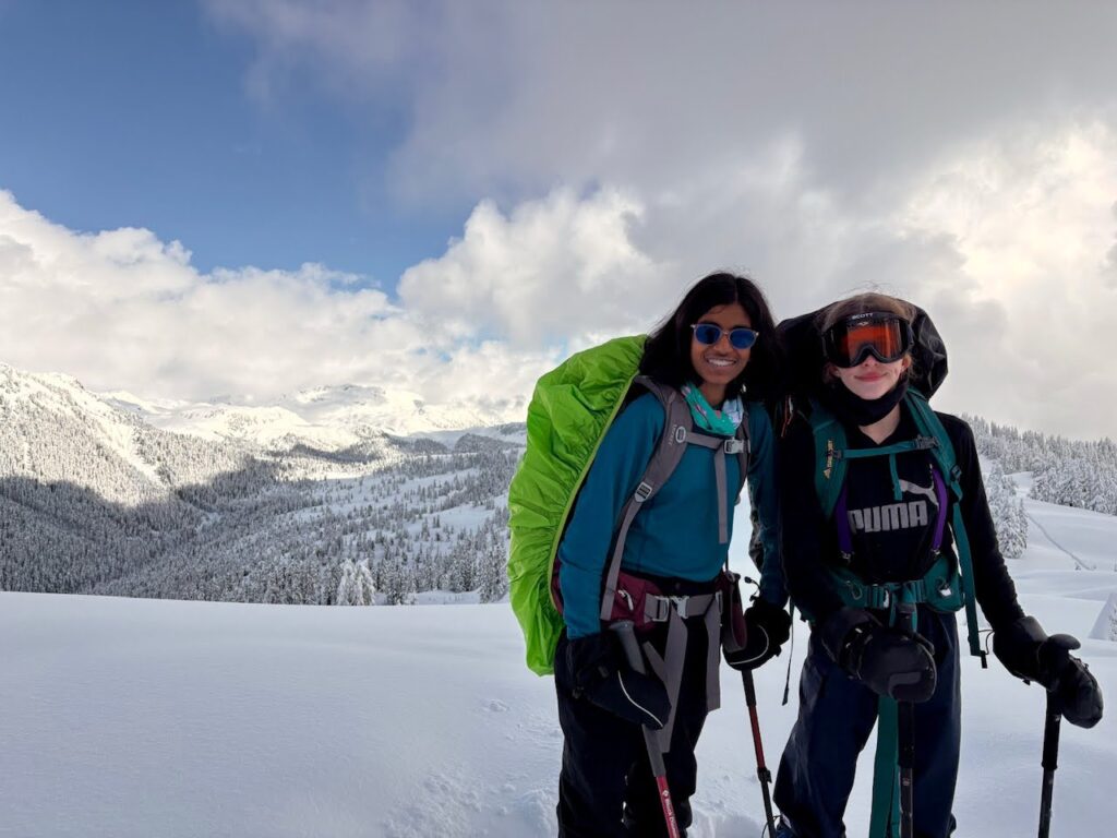 Snowshoeing Elfin Lakes Hut
