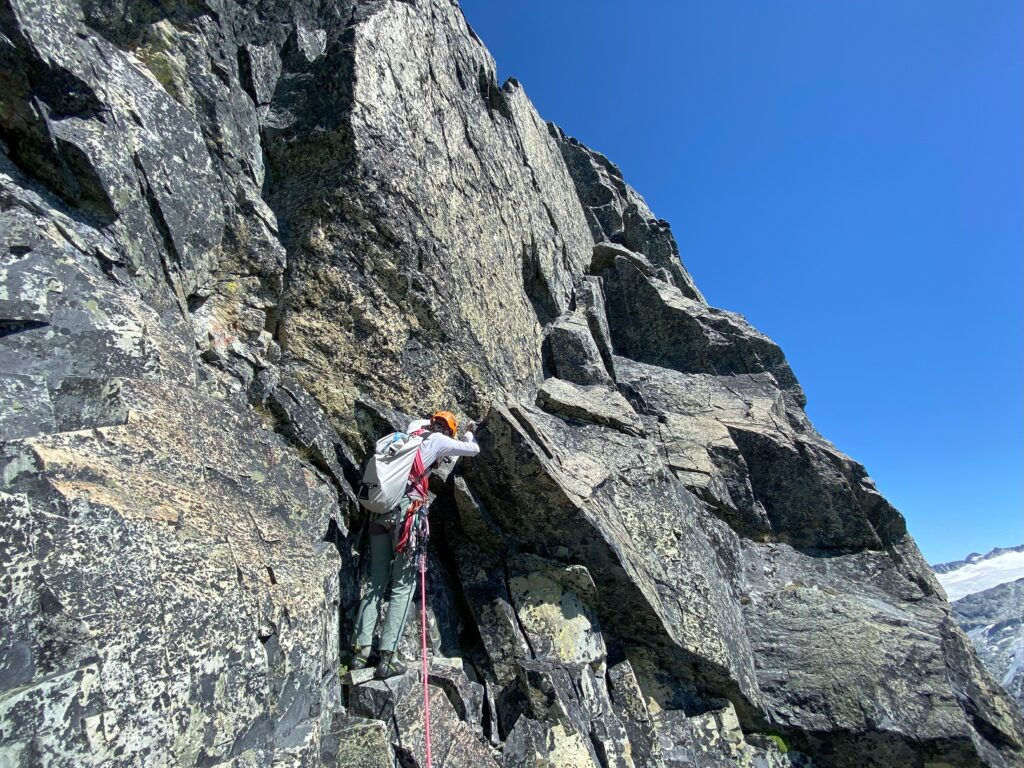 Dead on Arrival DOA Buttress Final 5.7 Pitch Blackcomb Peak 