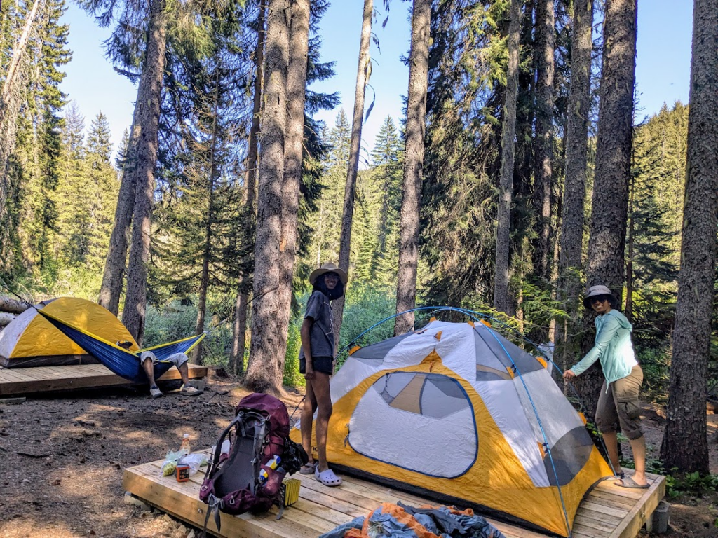 Strike Lake Backcountry Campsite. E C Manning Park